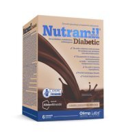 Olimp Nutramil Complex Diabetic o smaku czekoladowym, 6 saszetek