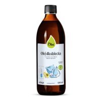 Olini Olej dla dziecka tłoczony na zimno nierafinowany, 500 ml