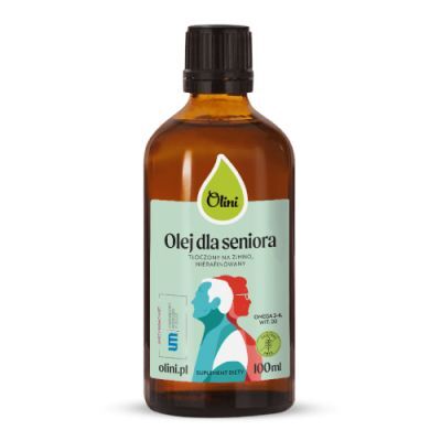 Olini Olej dla seniora tłoczony na zimno nierafinowany, 100 ml