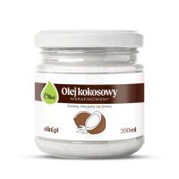 Olini Olej kokosowy świeży, tłoczony na zimno nierafinowany, 200 ml