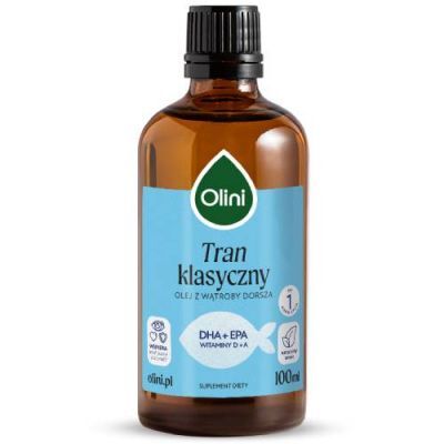 Olini Tran z wątroby z dorsza, 100 ml