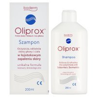 OLIPROX Szampon przeciwłupieżowy na ŁZS łupież i grzybicę skóry, 200 ml