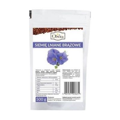 OLVITA Siemię lniane brązowe, 500g