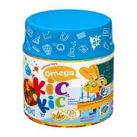 Omega Kic Kic żelki o smaku owocowym bez cukru, 45 szt.