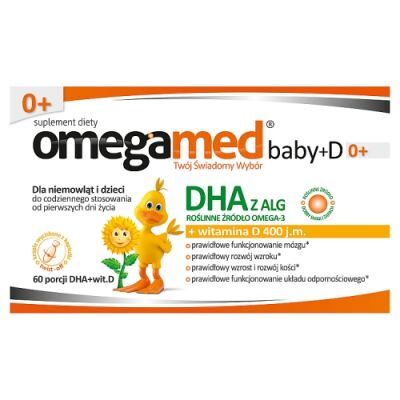 Omegamed Baby+D 0+, 60 kaps.