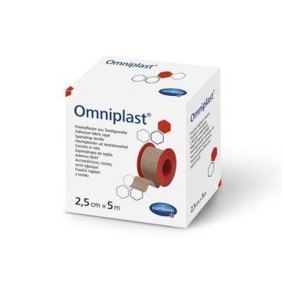 OMNIPLAST 2.5cm x 5m Plaster na tkaninie - 1 sztuka