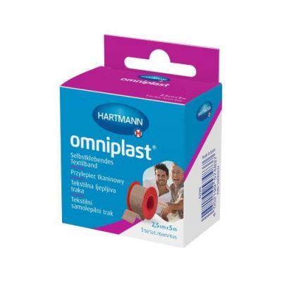 Hartmann Omniplast 2,5 cm x 5 m plaster na tkaninie, 1 szt.