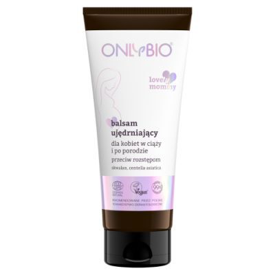 OnlyBio Lovely Mommy Balsam ujędrniający dla kobiet w ciąży i po porodzie przeciw rozstępom, 200 ml