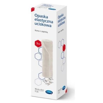OPASKA ELASTYCZNA Z ZAPINKĄ 5 m x 15 cm  HARTMANN