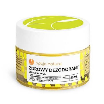 OPCJA NATURA Len & Paczula Zdrowy dezodorant w kremie, 50 ml