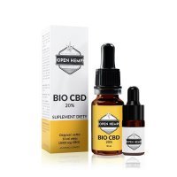 OPEN HEMP Bio CBD 20% olej 10 ml + OPEN HEMP Bio CBD 5% GRATIS 3 ml