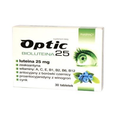 OPTIC BIOLUTEINA 25mg 30 tabletek