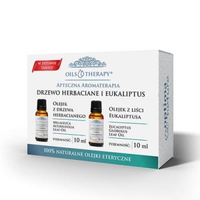 Optima Natura Zestaw oils&therapy Olejek z drzewa herbacianego, 10 ml + Olejek z liści eukaliptusa, 10 ml