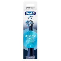 Oral-B iO Ultimate Clean Black Oryginalne wymienne okrągłe końcówki szczoteczek, 4 szt.