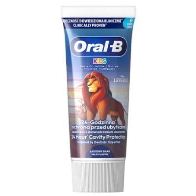 Oral-B Kids Król Lew Pasta do zębów dla dzieci 6m+, 60 ml