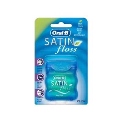 Oral-B Nić dentystyczna Satin Floss mint 25 m, 1 szt.