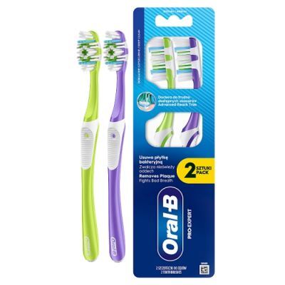 Oral-B Pro-Expert Szczoteczka do zębów średnia, 2 szt.
