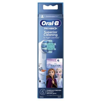 Oral-B Pro Kids 3+ Superior Cleaning Końcówki wymienne do szczoteczek elektrycznych Kraina Lodu, 4 szt.
