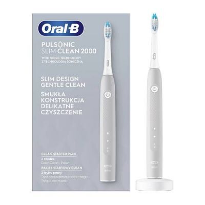 ORAL-B Szczoteczka soniczna Pulsonic Slim Clean 2000 Szara, 1 szt.