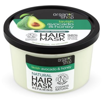 ORGANIC SHOP Maska do włosów regenerująca Avocado i miód 250ml