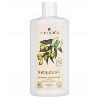 Orientana AJURWEDYJSKI Szampon do włosów, neem i zielona herbata, 210ml