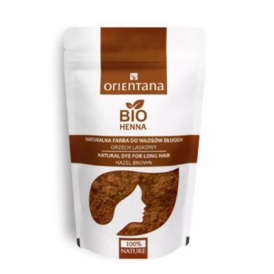 Orientana Bio Henna Naturalna farba do włosów - orzech laskowy, 100g