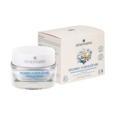 Orientana Hydro-Nawilżenie Maseczka łagodząca niedoskonałości Tremella Olej Tamanu Kwas Azelainowy, 50 ml