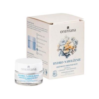 Orientana Hydro-Nawilżenie Odżywczy krem pod oczy Tremella Ceramidy Olej awokado, 15 ml