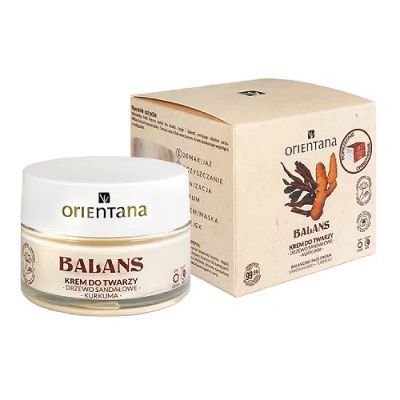 Orientana Naturalny krem do twarzy DRZEWO SANDAŁOWE I KURKUMA - 50g