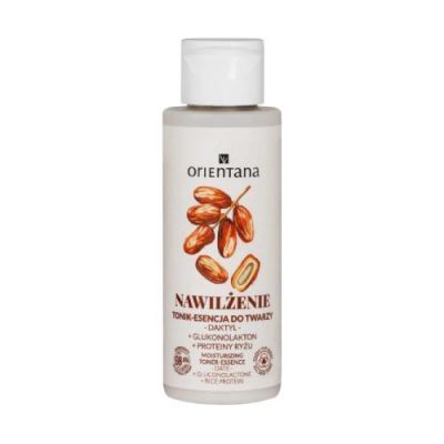Orientana Nawilżenie Tonik-esencja do twarzy Daktyl Glukonolakton Proteiny Ryżu, 100 ml