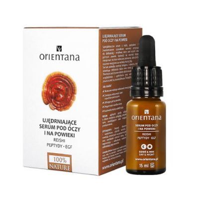 Orientana Ujędrniające serum pod oczy i na powieki Reishi, Peptydy, EGF, 15ml