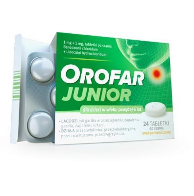 OROFAR JUNIOR 24 tabletki do ssania