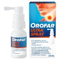Orofar Ultra Spray 8,75 mg/dawkę aerozol do stosowania w jamie ustnej, roztwór, 15 ml