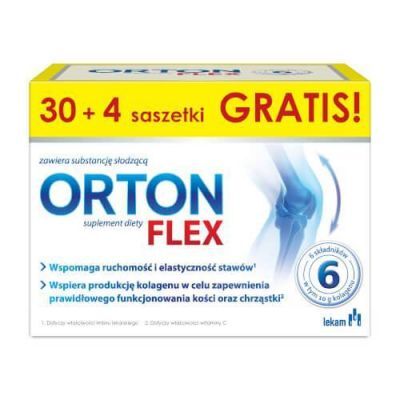 ORTON FLEX, 34 sasz. - suplement diety z kolagenem i glukozaminą KRÓTKA DATA 31.05.2026