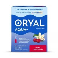 Oryal Aqua+ Wiśnia z Nutą Wanilii, 14 sasz. KRÓTKA DATA 28.11.2026