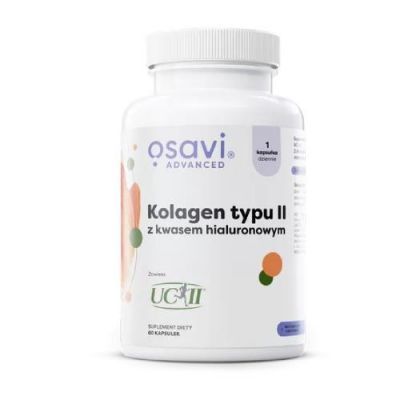 OSAVI Advanced Kolagen Typu II z kwasem hialuronowym, 60 kapsułek