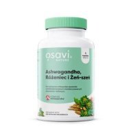 Osavi Ashwagandha, Różeniec i Żeń - szeń, 120 kaps.