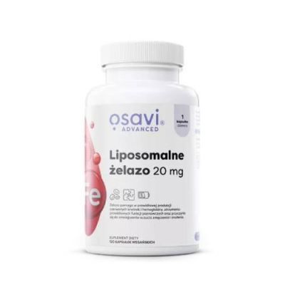 OSAVI Liposomalne żelazo 20mg, 120 kapsułek