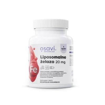 OSAVI Liposomalne żelazo 20mg, 60 kapsułek