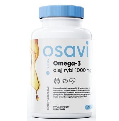 OSAVI Omega-3 cytryna olej rybi 1000 mg 60 kapsułek