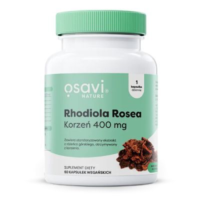 OSAVI Rhodiola Rosea korzeń 400 mg, 120 kaps.