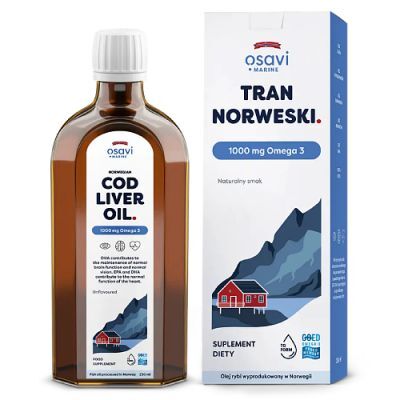 OSAVI Tran norweski 1000 mg Omega 3, 250 ml