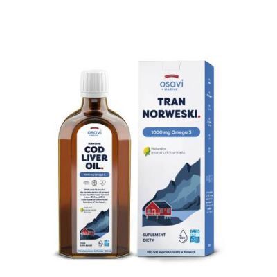 Osavi Tran Norweski 1000 mg Omega 3 aromat cytryna-mięta, 500 ml