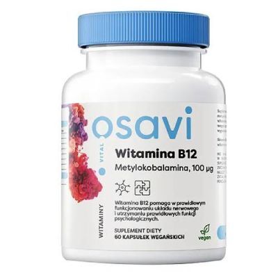 Osavi Witamina B12 metylokobalanina 100 mg, 60 kaps.