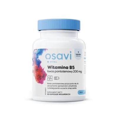 Osavi Witamina B5 kwas pantotenowy 200mg, 90 kaps. wegańskich