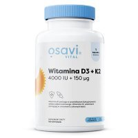 OSAVI Witamina D3 4000 IU + K2 150 μg,120 kaps.