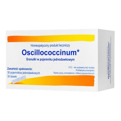 Oscillococcinum Granulki w pojemniku jednodawkowym, 30 poj. jednodawkowych 1 g