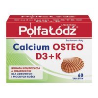 CALCIUM OSTEO D3+K  60 tabletek POLFA ŁÓDŹ