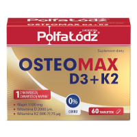 OSTEOMAX D3+K2 60 tabletek DATA WAŻNOŚCI 30.09.2024