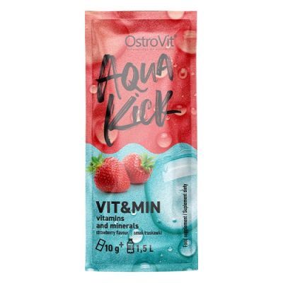 OSTROVIT Aqua Kick VIT&MIN o smaku truskawkowym 10 g